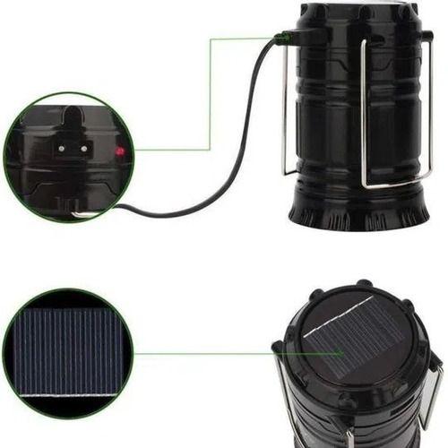 Imagem de Lampião Solar Para Camping - Com Lanterna Usb, Recarregável