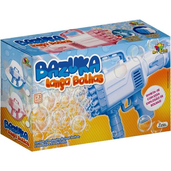 LANCA-ÁGUA Bazuca Lanca Bolha 32 Furos - ART BRINK Imagem de LANCA-ÁGUA Bazuca Lanca Bolha 32 Furos