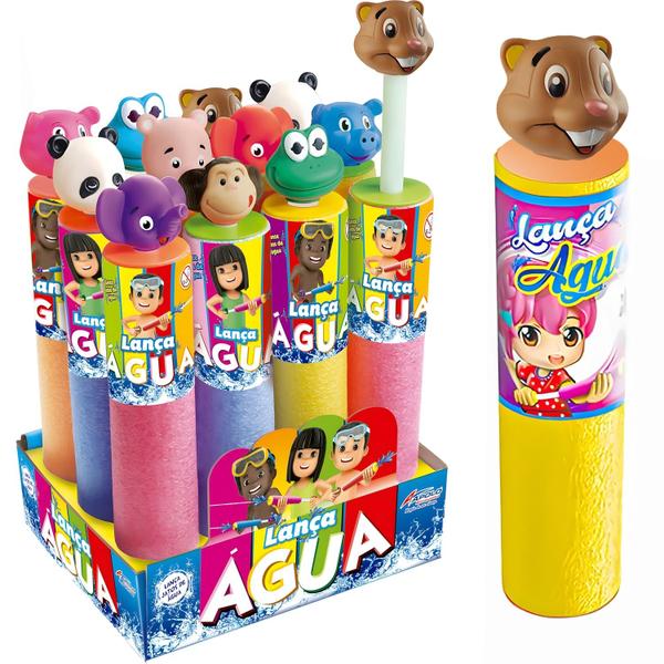 Imagem de Lança Água Infantil Colorido Para Piscina E Praia Lançador Flutuante Apolo Brinquedos