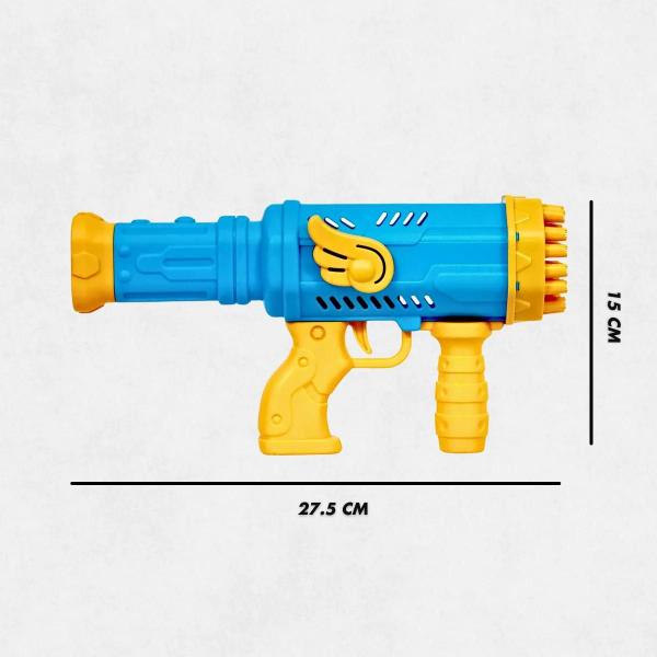 Imagem de Lança Bola De Sabão Automática Pistola de Bolhas Led