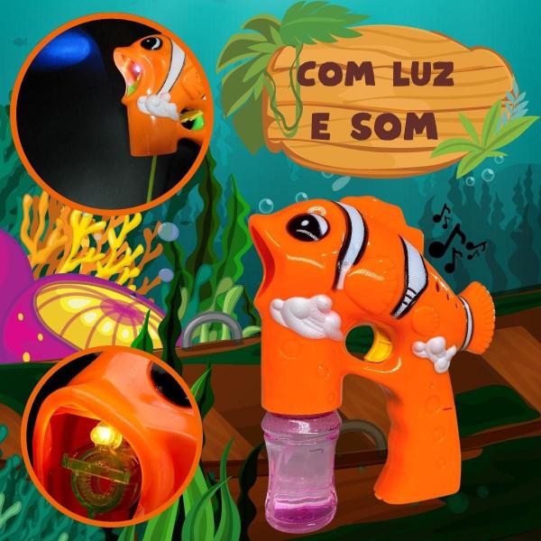 Imagem de Lança Bolhas de Peixinho - Luz e Som - Brinquedo Infantil