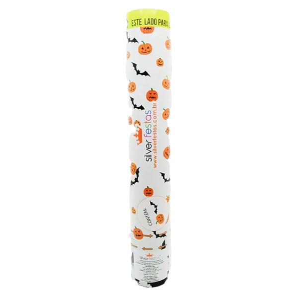 Imagem de Lança Confete Halloween Abóbora com Morcegos - 30cm