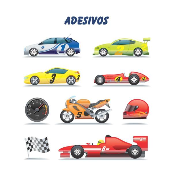 Imagem de Lança Confete Infantil Kids - Adesivos Carros