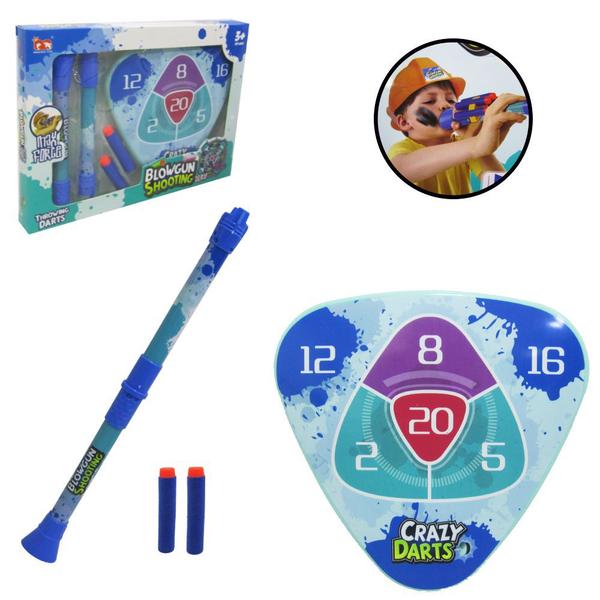 Lança Dardos de Sopro + Alvo Blowgun Shooting - Minghang Toys Imagem de Lança Dardos de Sopro + Alvo Blowgun Shooting - Minghang Toys