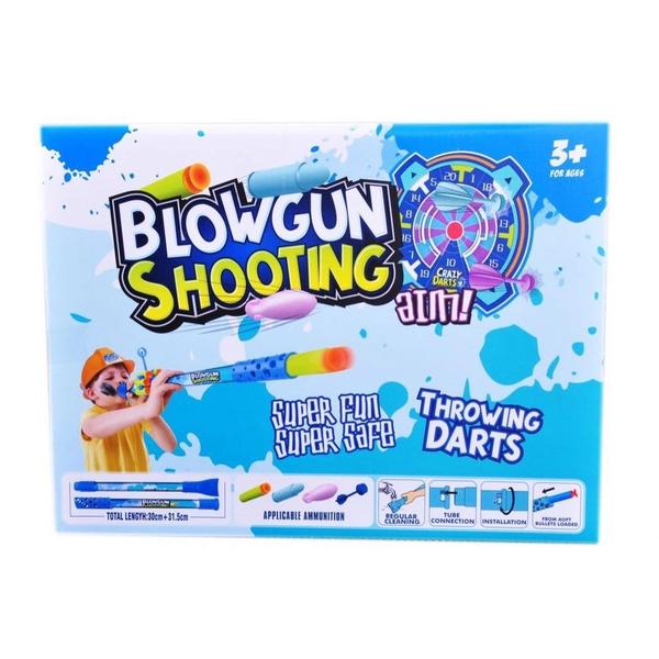 Lança Dardos de Sopro + Alvo Blowgun Shooting - Minghang Toys Imagem de Lança Dardos de Sopro + Alvo Blowgun Shooting - Minghang Toys