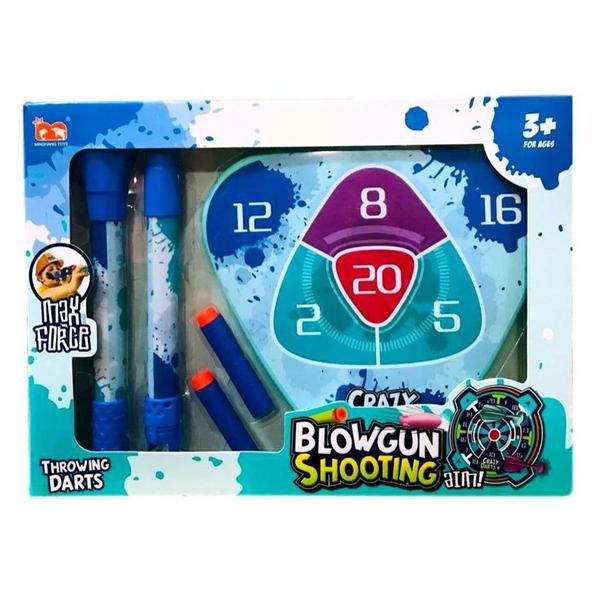 Lança Dardos de Sopro + Alvo Blowgun Shooting - Minghang Toys Imagem de Lança Dardos de Sopro + Alvo Blowgun Shooting - Minghang Toys
