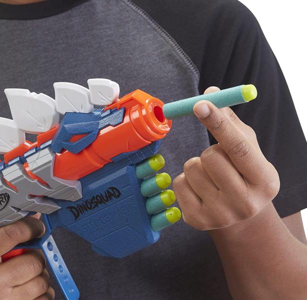 Imagem de Lança Dardos Nerf Dinossauro Estegossauro Dino Squad 28cm Hasbro C/nf