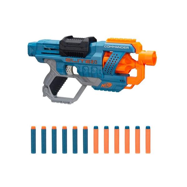 Imagem de Lança Dardos Nerf Elite 2.0 Comander C/ 12 Dardos  Hasbro 