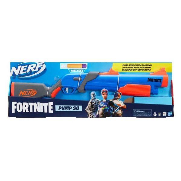 Imagem de Lança Dardos Nerf x Fortnite Mega Pump SG Com Bombeador - Nerf Elite - Vitória Royale - F0318 - Hasbro