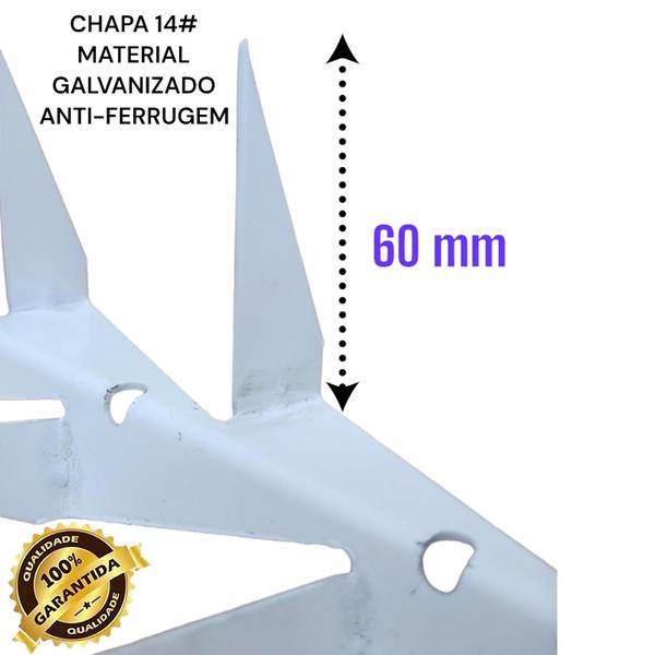 Imagem de Lança De Muro - Tipo V - 50 Cm - Cor Branca