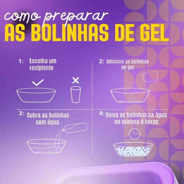 Imagem de Lançador Automático Recarregável Lança Bolinha De Gel arminha Jogos