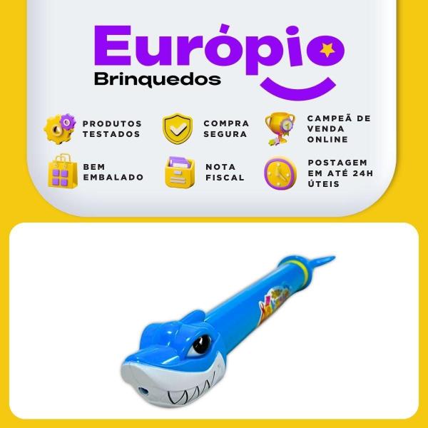 Imagem de Lançador Brinquedo De Água Para Praia Verão Piscina-Azul