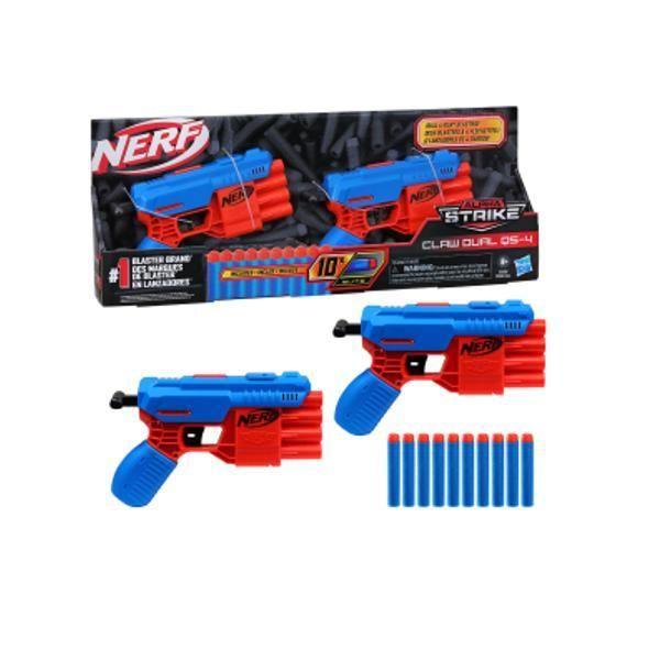 Imagem de Lançador Claw Qs-4 Com 4 Dardos Nerf - Hasbro F2468