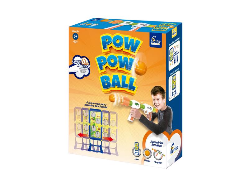 Imagem de Lançador Com Alvo Movel Pow Ball Com 15 Bolinhas Fenix