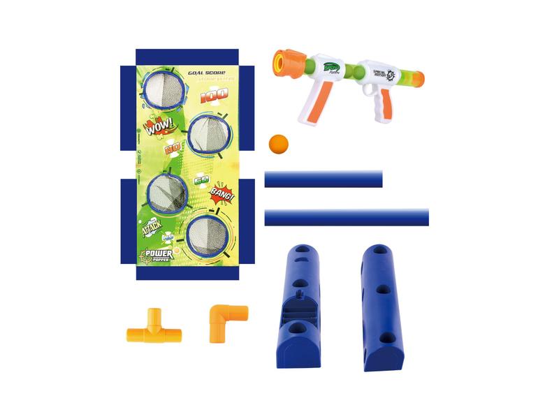 Lançador Com Alvo Movel Pow Ball Com 15 Bolinhas Fenix Imagem de Lançador Com Alvo Movel Pow Ball Com 15 Bolinhas Fenix