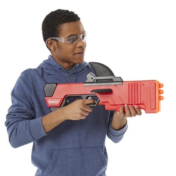 Lançador Dardos Nerf Roblox Mm2 Shark Seeker Lançador Hasbro Imagem de Lançador Dardos Nerf Roblox Mm2 Shark Seeker Lançador Hasbro