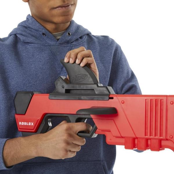 Lançador Dardos Nerf Roblox Mm2 Shark Seeker Lançador Hasbro Imagem de Lançador Dardos Nerf Roblox Mm2 Shark Seeker Lançador Hasbro