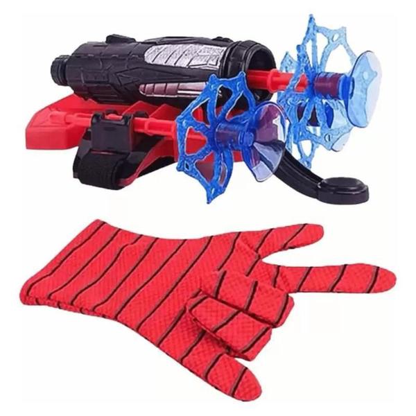 Lançador Dardos Teia Luva Lança Ventosa Aranha Brinquedo Imagem de Lançador Dardos Teia Luva Lança Ventosa Aranha Brinquedo