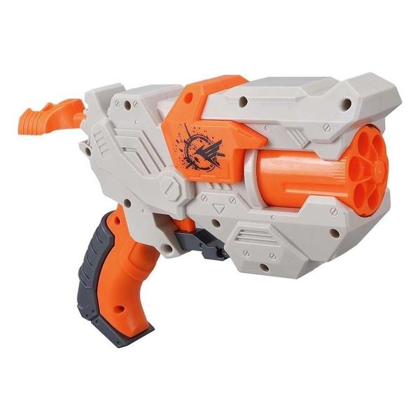 Imagem de Lançador De 06 Dardos Super Shot Supreme Pistola Laranja