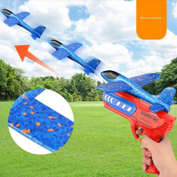 Imagem de Lançador de Avião Antiderrapante para Meninos e Meninas - Brinquedo para Esportes ao Ar Livre