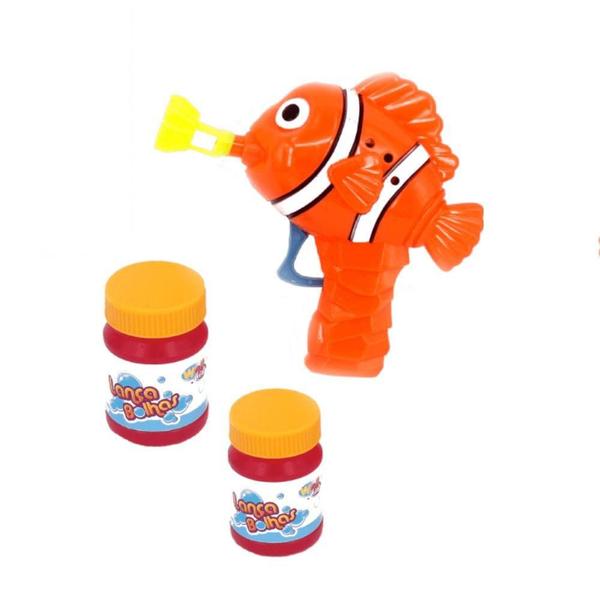 Imagem de Lançador de Bolhas Peixe 2930 Laranja - Wellkids