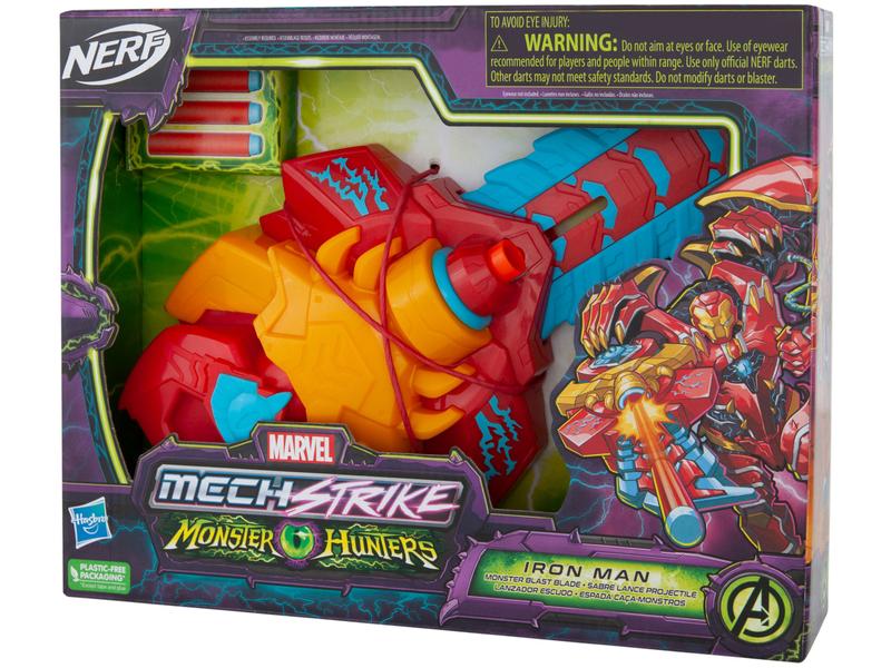 Lançador de Dardos Homem de Ferro Marvel - Espada Caça-Monstros Hasbro Imagem de Lançador de Dardos Homem de Ferro Marvel