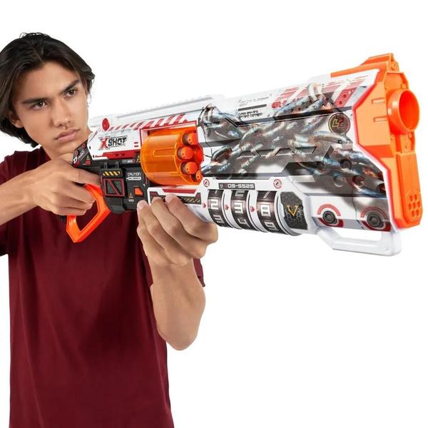 Imagem de Lançador De Dardos Lockable Blaster X-Shot Com 16 dardos Brinquedo Infantil Candide