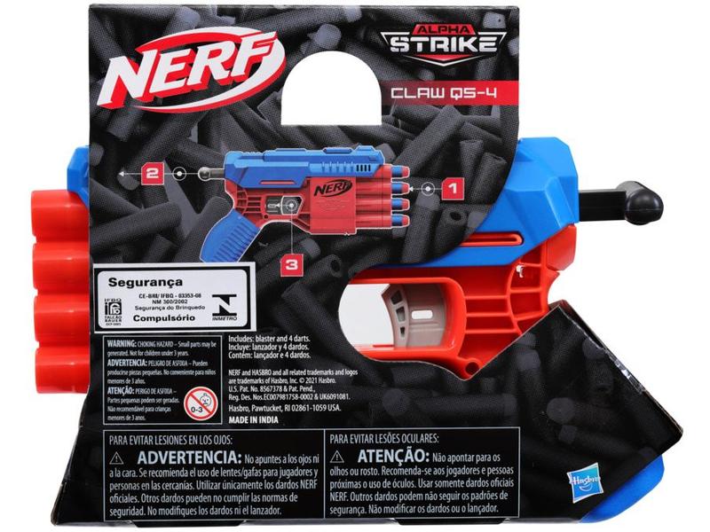 Imagem de Lançador de Dardos Nerf Alpha Strike Claw QS-4