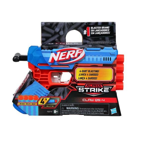 Lançador de Dardos Nerf Alpha Strike Claw QS-4 Hasbro Imagem de Lançador de Dardos Nerf Alpha Strike Claw QS-4 Hasbro
