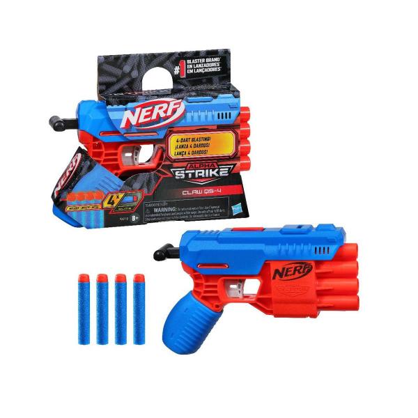 Lançador de Dardos Nerf Alpha Strike Claw QS-4 Hasbro Imagem de Lançador de Dardos Nerf Alpha Strike Claw QS-4 Hasbro