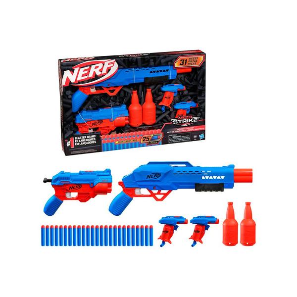 Lançador de Dardos Nerf Alpha Strike Kit Missão Secreta F2556 - Hasbro Imagem de Lançador de Dardos Nerf Alpha Strike Kit Missão Secreta F2556
