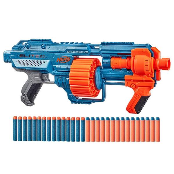 Lançador de Dardos Nerf - Elite 2.0 - Shockwave RD-15 - Hasbro Imagem de Lançador de Dardos Nerf - Elite 2.0 - Shockwave RD-15 - Hasbro
