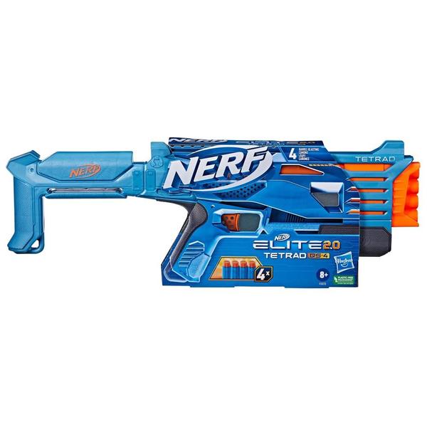 Imagem de Lançador de Dardos Nerf - Elite 2.0 - Tetrad QS-4 - Hasbro