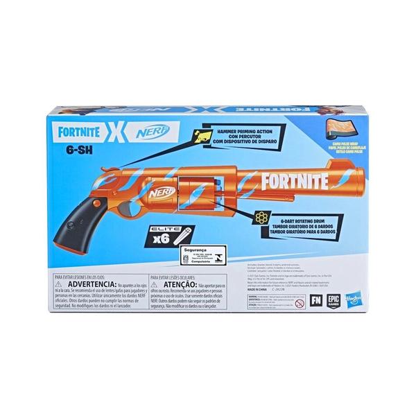 Lançador de Dardos Nerf Fortnite 6-SH Hasbro Imagem de Lançador de Dardos Nerf Fortnite 6-SH Hasbro