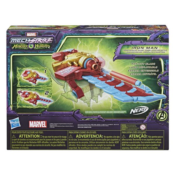 Imagem de Lançador de Dardos Nerf - Homem de Ferro - Espada Caça-Monstros - Mech Stike - Monster Hunters - Hasbro