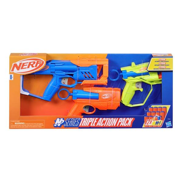 Imagem de Lançador de Dardos Nerf N - Triple Action 12 Dardos - F9841 - Hasbro