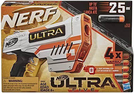 Lançador De Dardos Nerf Ultra Five - Hasbro E9593 Imagem de Lançador De Dardos Nerf Ultra Five - Hasbro E9593