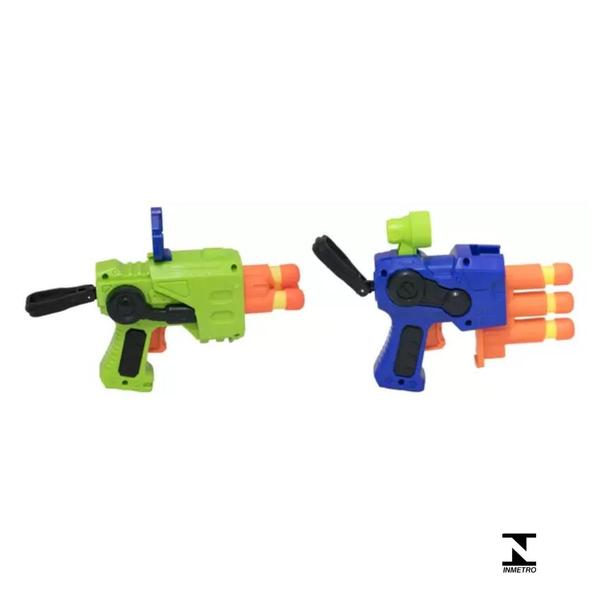 Lançador de Dardos Soft Gun Duplo 2 Lançadores - Bbr Toys Imagem de Lançador de Dardos Soft Gun Duplo 2 Lançadores - Bbr Toys