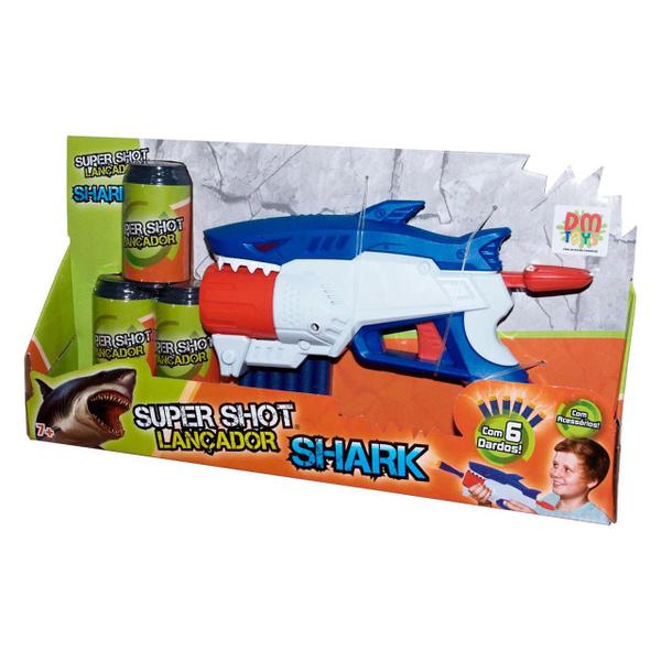 Imagem de Lançador De Dardos Super Shot Shark - DM Toys 6134