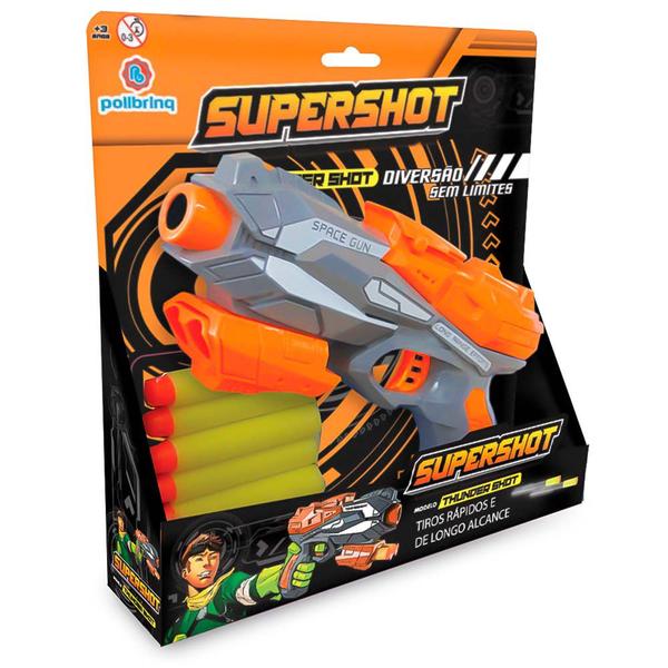 Lançador de Dardos Supershot Longe Alcance Pistola Polibrinq Imagem de Lançador de Dardos Supershot Longe Alcance Pistola Polibrinq