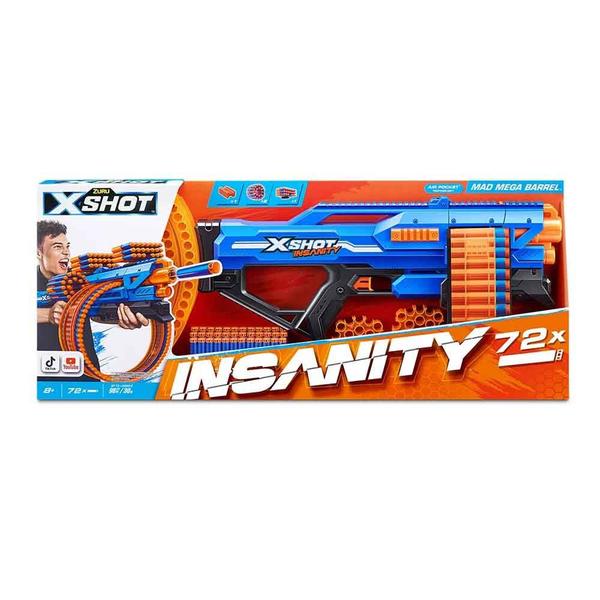 Lançador de Dardos - X-Shot Insanity - Mad Mega Barrel - 72 Dardos - Candide Imagem de Lançador de Dardos - X-Shot Insanity - Mad Mega Barrel - 72 Dardos - Candide