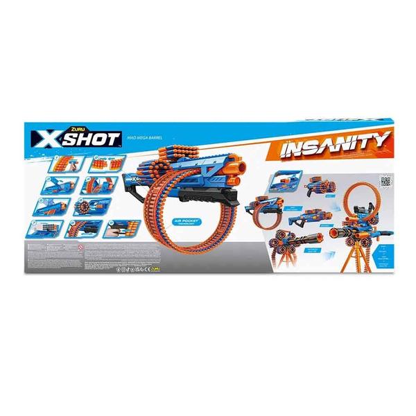 Lançador de Dardos - X-Shot Insanity - Mad Mega Barrel - 72 Dardos - Candide Imagem de Lançador de Dardos - X-Shot Insanity - Mad Mega Barrel - 72 Dardos - Candide