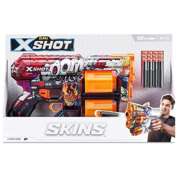 Imagem de Lançador de Dardos X Shot k. O Skins 12 Dardos