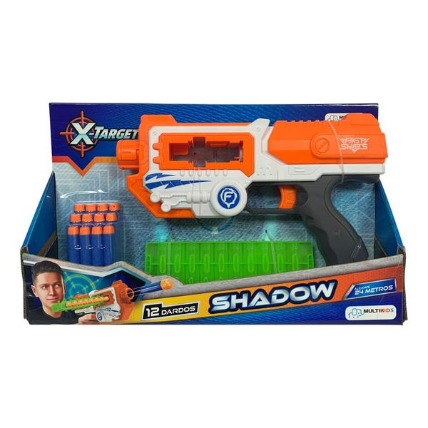 Imagem de Lançador de Dardos - X-Target Shadow Com 12 Dardos - Multikids