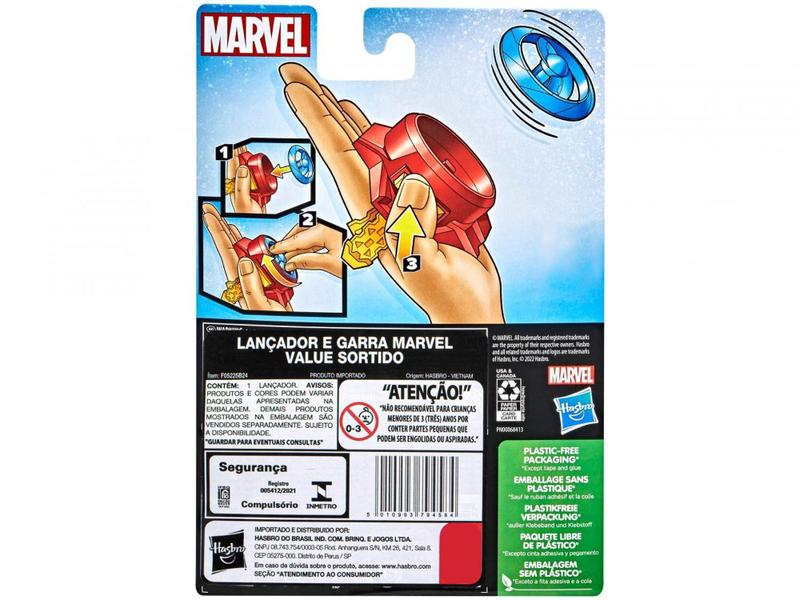 Imagem de Lançador de Disco Super-Herói Marvel  - Homem de Ferro Hasbro 2 Peças