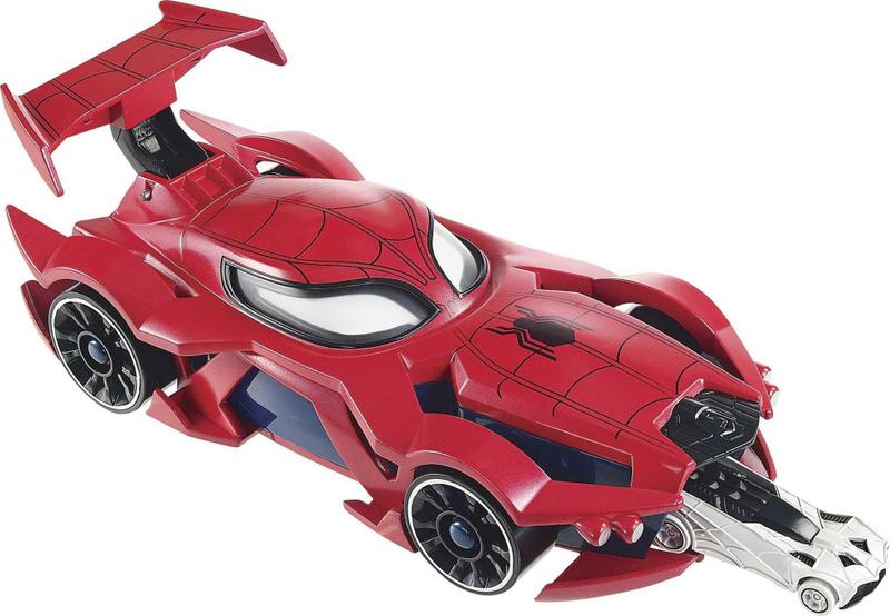 Imagem de Lançador de web-car Toy Hot Wheels Marvel Spider-Man com carro