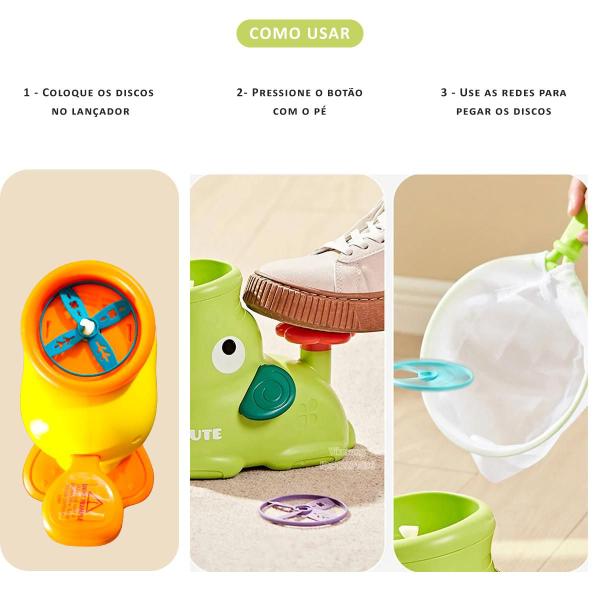 Lançador Disco Voador Fly Play Brinquedo Ganha Asas Voador Imagem de Lançador Disco Voador Fly Play Brinquedo Ganha Asas Voador