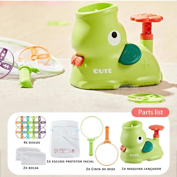 Lançador Disco Voador Fly Play Brinquedo Ganha Asas Voador Imagem de Lançador Disco Voador Fly Play Brinquedo Ganha Asas Voador