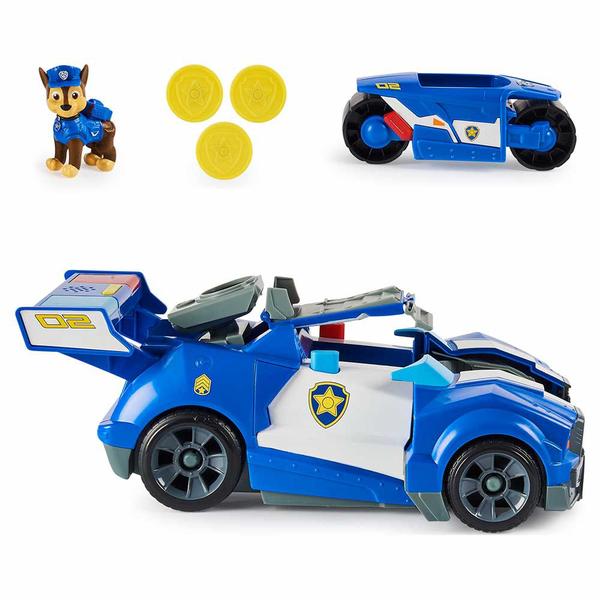 Imagem de Lançador e Veículo - 2-1 - Patrulha Canina - Cruzador e Moto de Polícia - Chase - Sunny