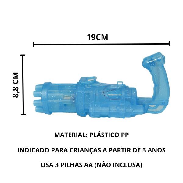 Imagem de Lançador Maquina de Bolha de Sabão Brinquedo Infantil Automatico